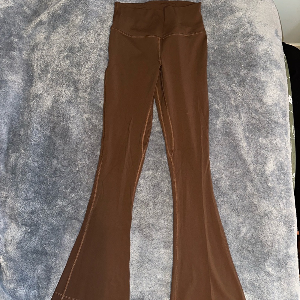 lululemon athletica Brown Flared Leggings